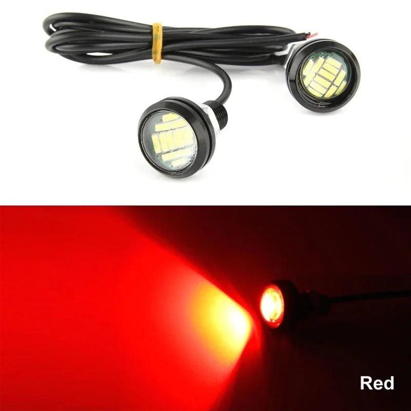 23mm Car Eagle Eye LED Daytime Running Light 4014 12SMD Backup Reversing Lamp Parking Lamp Turn Signal Automobiles Lamps
