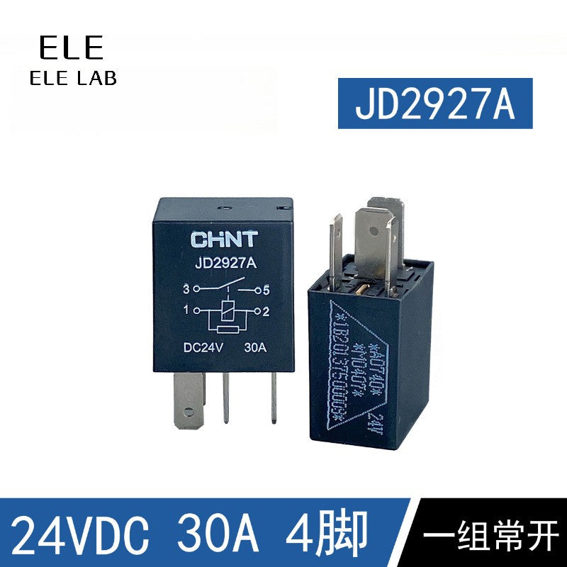 Automotive Relay JD1927A JD1926A JD2927A JD2926 12V 24V 30A for Fuel Pump, Air Conditioning, Cooling Fans in Trucks, Cars, and Commercial Vehicles