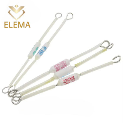 RF Rice Cooker Ceramic Temperature Fuse 10A/15A/20A 250V Ceramic Temperature Fuse For Electric Rice Cooker Safeguard Resistance 165/185/216/230/240Degrees