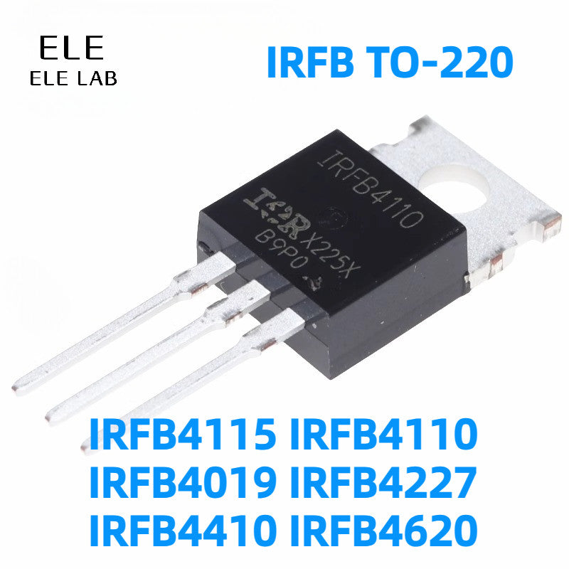 5‌/2Pcs Original IRFB4115 IRFB4110 IRFB4019 IRFB4227 IRFB4410 IRFB4620 TO-220 MOSFET Power Transistors for Motor Drives, Inverters, and Industrial Systems‌