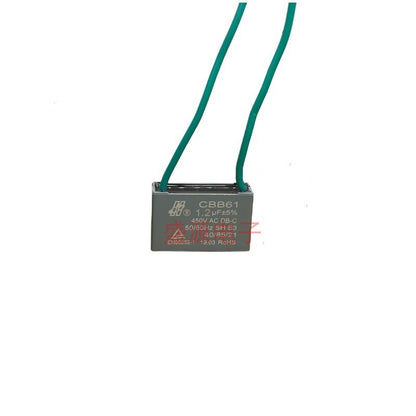 ‌Original CBB61 450V Capacitor 1UF 1.2UF 1.5UF 1.8UF 2UF 2.2UF 2.5UF 3UF 3.5UF 4UF 5UF 5.5UF 6UF 6.5UF 7UF 8UF 10UF for Fans, Range Hoods – Explosion-Proof Flame-Retardant