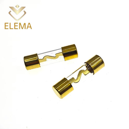 Auto Car Fuse Holder Block 10A/20A/30A/60A/80A/100A 10*38mm AGU Fuse Holder Audio In Line AMP Amplifier Gold Plated Fuse Holder