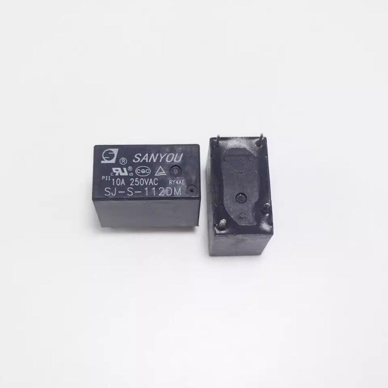 2Pcs SANYOU SJ-S Relay 4Pin Automotive Relay Universal Power Relay SJ-S-105DM 109 112 118 124DMH