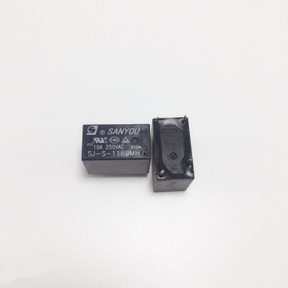 2Pcs SANYOU SJ-S Relay 4Pin Automotive Relay Universal Power Relay SJ-S-105DM 109 112 118 124DMH