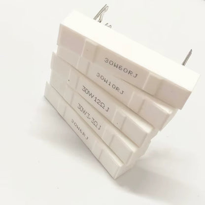30W cement resistor speaker divider stage speaker High Power Ceramic Resistor 0.1R-50R