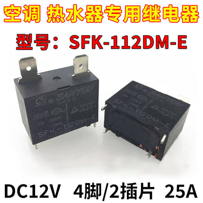 SFK-112DM-E Power Relay for Water Heater & Air Conditioning Compatible with Midea, Haier, Gree SFK-112DM SFK-112DM-E MPY-S-112-A RF-SS-112DMF 891WP-1A-C G4A-1A-E SFK-112DMP MPY-S-1