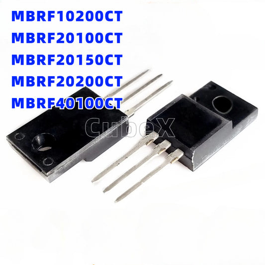 5Pcs Schottky Diodes MBRF Series MBRF10200CT MBRF20100CT MBRF20150CT MBRF20200CT MBRF40100CT TO-220 Fully Plastic Encapsulated