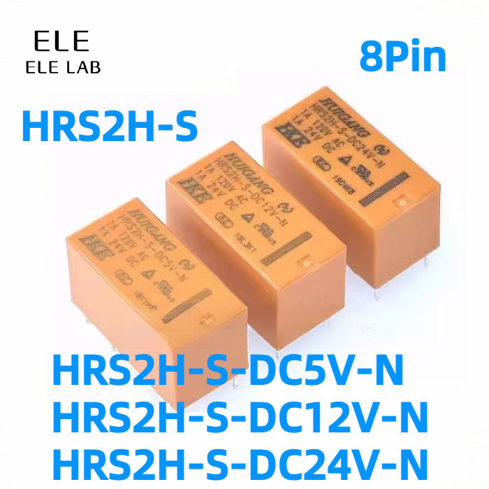HKE Relay HRS2H-S-DC5V-N / DC12V-N / DC24V-N 8Pin Power Relay for Industrial Control and Automation Systems‌