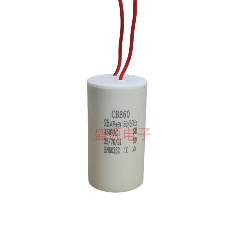 ‌Original Explosion-Proof CBB60 Start Run Capacitor 4UF 6UF 8UF 10UF 12UF 15UF 18UF 20UF 25UF 30UF 35UF 40UF 45UF 50UF 60UF for Water Pumps, Washing Machines, Motors, Hoist Cranes