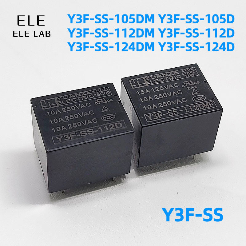 2Pcs Original Relays T73 Y3F-SS-105DM Y3F-SS-105D Y3F-SS-112DM Y3F-SS-112D Y3F-SS-124DM Y3F-SS-124D