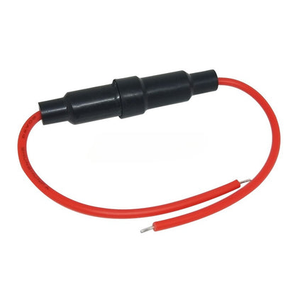 5Pcs Glass Fuse Holder 5×20mm/6×30mm High-Temperature Resistant Fuse Holder Screw Type with 16/18/20/22AWG Wire