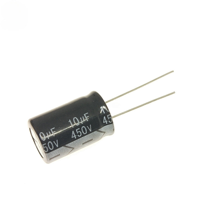 400V-450V Radial Lead Aluminum Electrolytic Capacitors 1μF/2.2μF/3.3μF/4.7μF/6.8μF/10μF/15μF/22μF/33μF/47μF/68μF/100μF/150μF Electrolytic Capacitors