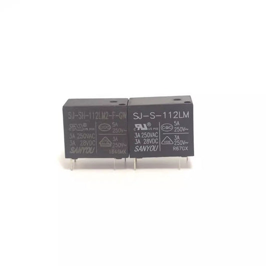 2Pcs SANYOU SJ-S Relay 4Pin Automotive Relay Universal Power Relay SJ-S-105DM 109 112 118 124DMH