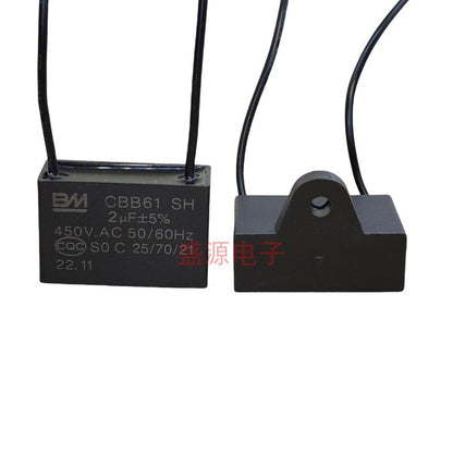 BM CBB61 Starting Capacitor for Fans, Exhaust Fans, Ceiling Fans, Floor Fans 1UF 1.2UF 1.5UF 1.8UF 2.5UF 3UF 4UF 5UF 6UF Motor Run Capacitor