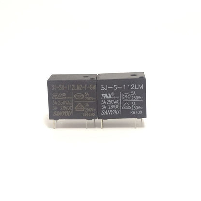 2Pcs SANYOU SJ-S Relay 4Pin Automotive Relay Universal Power Relay SJ-S-105DM 109 112 118 124DMH