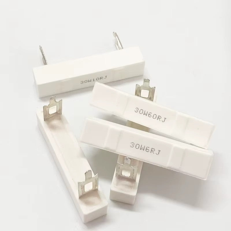 30W cement resistor speaker divider stage speaker High Power Ceramic Resistor 0.1R-50R