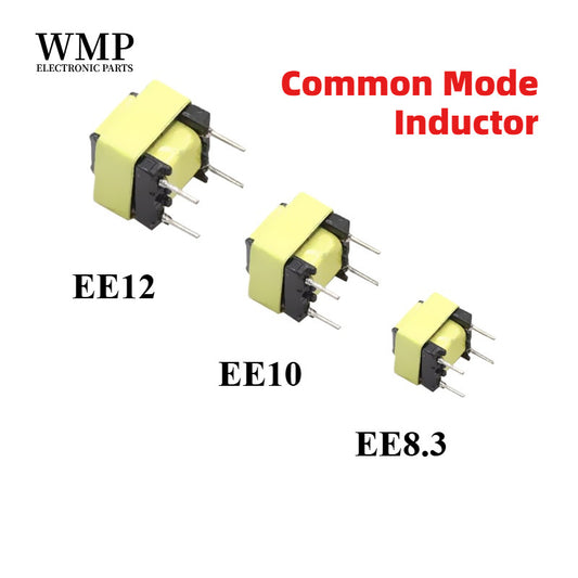 5Pcs Common Mode Inductor EE8.3 EE10 EE12 5MH 10MH 15MH 20MH 25MH 30MH 35MH 40MH LED Power Filter Inductor Coil Transformer