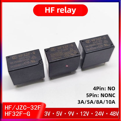 2Pcs Original JZC-32F HF32F-G HF HF32F Relay 4Pin 5Pin 5V 9V 12V 24V 48V