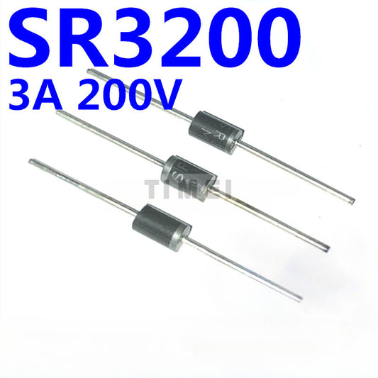 50pcs SR3200 SB3200 HBR3200 Schottky Diode 200V 3A Rectifier Diode Through-Hole Package