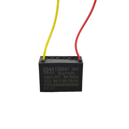 BM CBB61 Starting Capacitor for Fans, Exhaust Fans, Ceiling Fans, Floor Fans 1UF 1.2UF 1.5UF 1.8UF 2.5UF 3UF 4UF 5UF 6UF Motor Run Capacitor