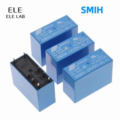 ‌SMIH-05V / 12V / 24V-SL-C Songle 8Pin SMIH Relay 16A 250VAC 30VDC NO/NC Power Relay
