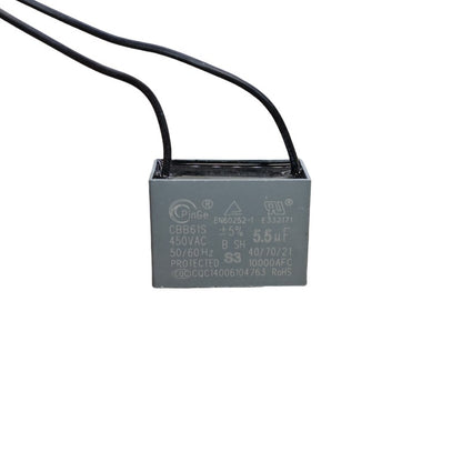 ‌Original CBB61 450V Capacitor 1UF 1.2UF 1.5UF 1.8UF 2UF 2.2UF 2.5UF 3UF 3.5UF 4UF 5UF 5.5UF 6UF 6.5UF 7UF 8UF 10UF for Fans, Range Hoods – Explosion-Proof Flame-Retardant