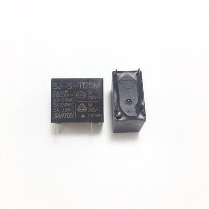 2Pcs SANYOU SJ-S Relay 4Pin Automotive Relay Universal Power Relay SJ-S-105DM 109 112 118 124DMH