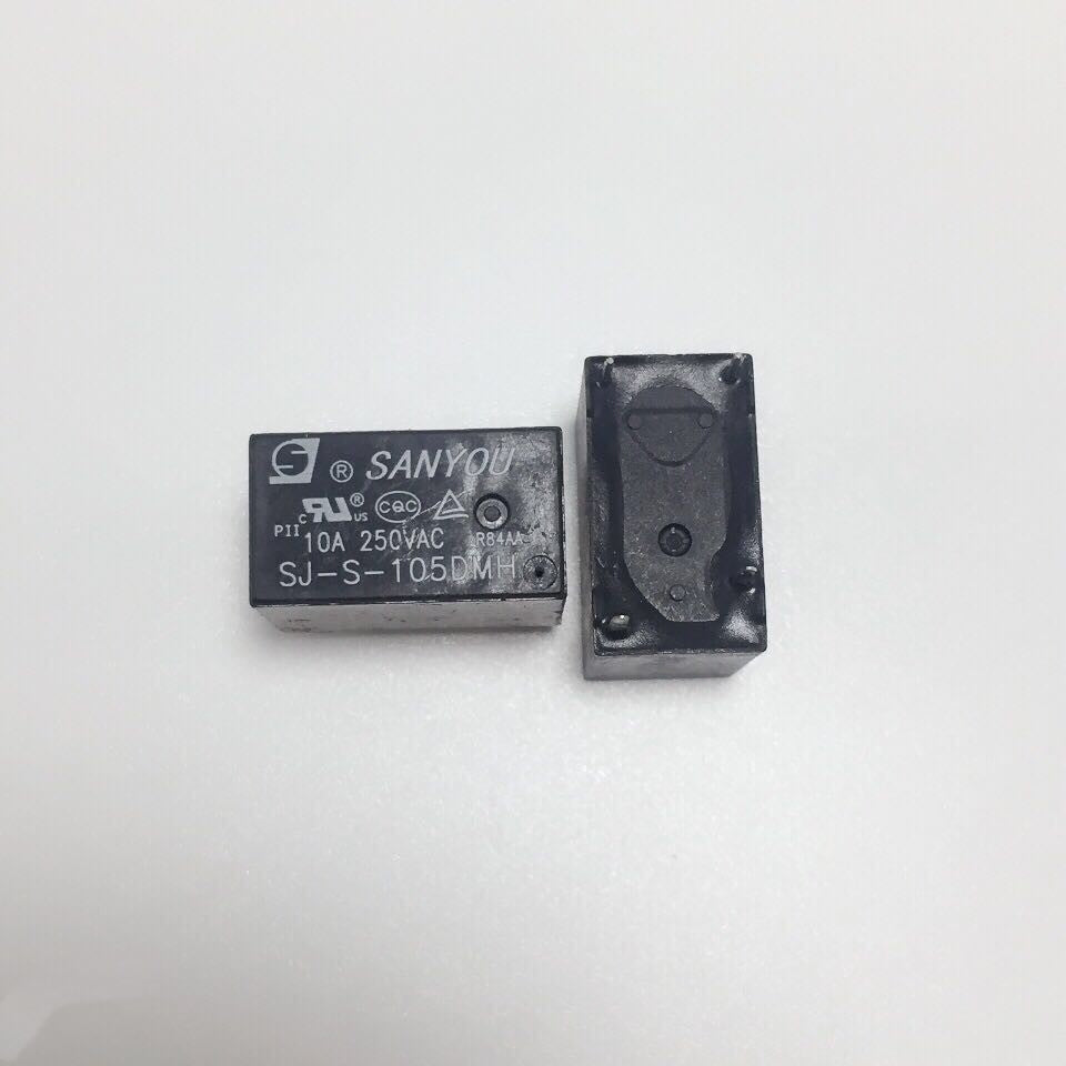 2Pcs SANYOU SJ-S Relay 4Pin Automotive Relay Universal Power Relay SJ-S-105DM 109 112 118 124DMH