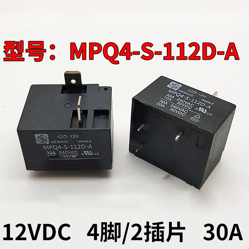 MEISHUO MPQ4-S-112D-A Relay 4Pin 12V 30A for Midea Electric Water Heater & Air Conditioner Motherboard MPQ4-S-112D-A SLI-S-112DMK SLI-S-112DM