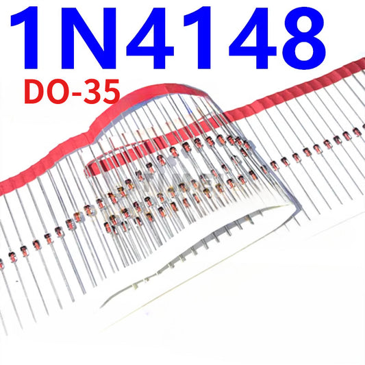 100pcs Original 1N4148 IN4148 DO-35 High-Speed Switching Diode