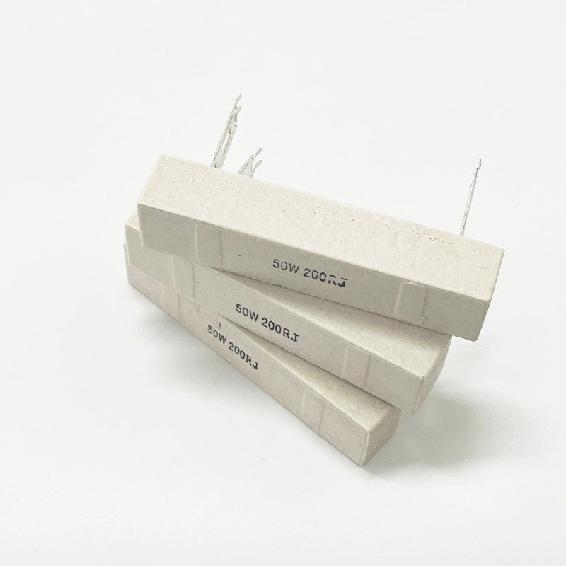 50W Cement Resistor High Power Ceramic cement Resistor 0.1/0.5/1/2/3/5/10/20/30/50/100/200/500 Ohm