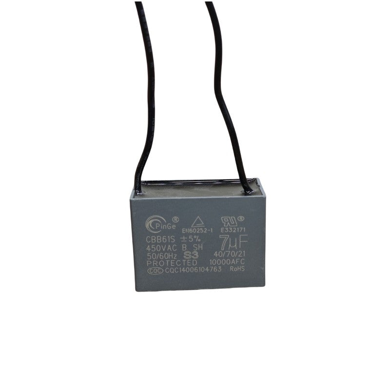 ‌Original CBB61 450V Capacitor 1UF 1.2UF 1.5UF 1.8UF 2UF 2.2UF 2.5UF 3UF 3.5UF 4UF 5UF 5.5UF 6UF 6.5UF 7UF 8UF 10UF for Fans, Range Hoods – Explosion-Proof Flame-Retardant