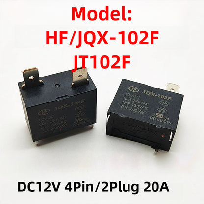 Original HF102F Relay for For Air Conditioning, Water Heaters HF/JQX-102F JT102F HF/JQX-102F-P