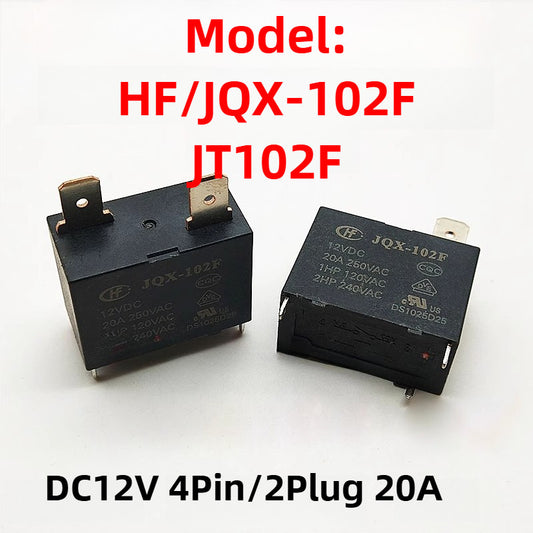Original HF102F Relay for For Air Conditioning, Water Heaters HF/JQX-102F JT102F HF/JQX-102F-P
