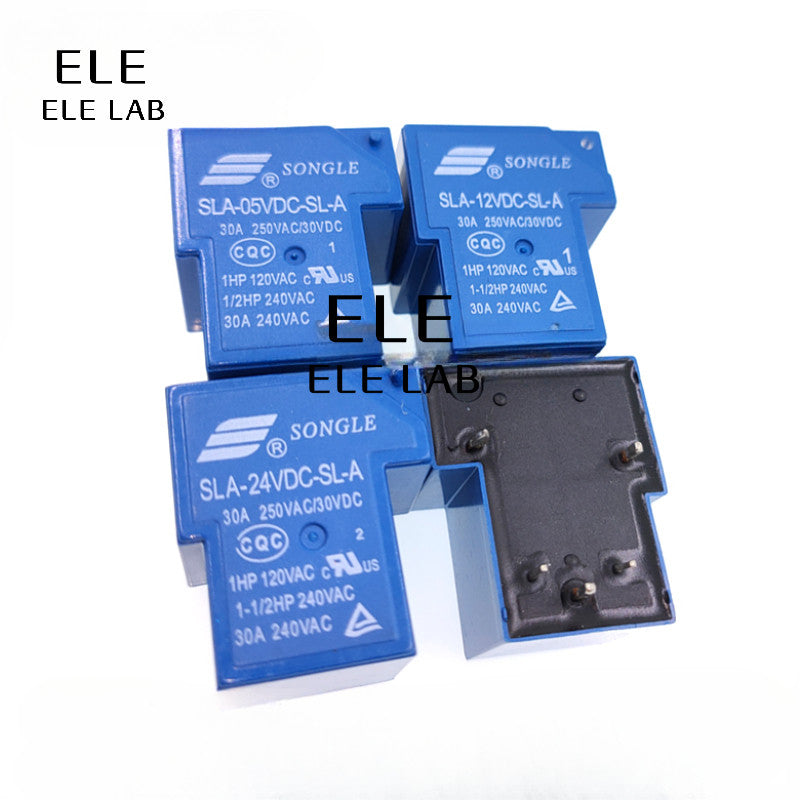 ‌SLA Relay 05VDC 09VDC 12VDC 24VDC 48VDC 30A Power Relay with 4Pin 5Pin 6Pin for High-Current Switching