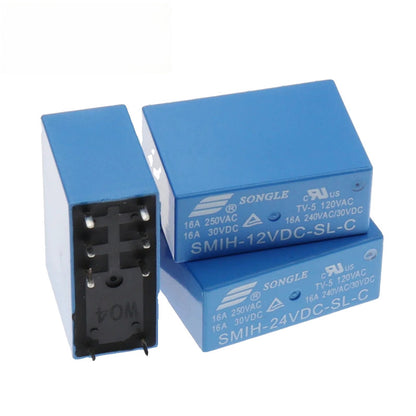 ‌SMIH-05V / 12V / 24V-SL-C Songle 8Pin SMIH Relay 16A 250VAC 30VDC NO/NC Power Relay