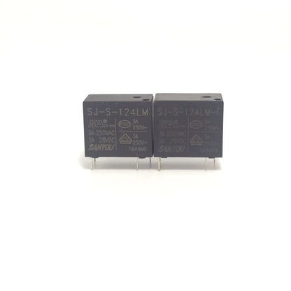 2Pcs SANYOU SJ-S Relay 4Pin Automotive Relay Universal Power Relay SJ-S-105DM 109 112 118 124DMH