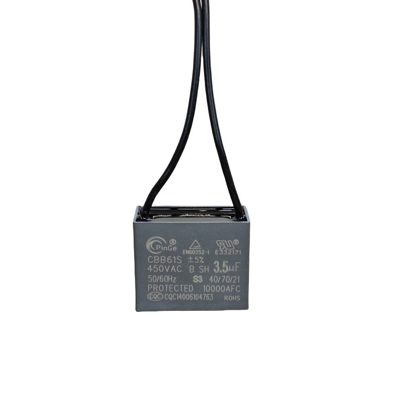 ‌Original CBB61 450V Capacitor 1UF 1.2UF 1.5UF 1.8UF 2UF 2.2UF 2.5UF 3UF 3.5UF 4UF 5UF 5.5UF 6UF 6.5UF 7UF 8UF 10UF for Fans, Range Hoods – Explosion-Proof Flame-Retardant
