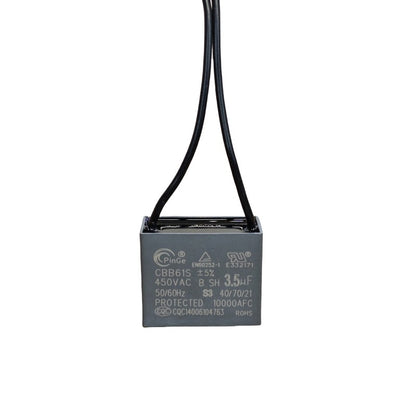 ‌Original CBB61 450V Capacitor 1UF 1.2UF 1.5UF 1.8UF 2UF 2.2UF 2.5UF 3UF 3.5UF 4UF 5UF 5.5UF 6UF 6.5UF 7UF 8UF 10UF for Fans, Range Hoods – Explosion-Proof Flame-Retardant