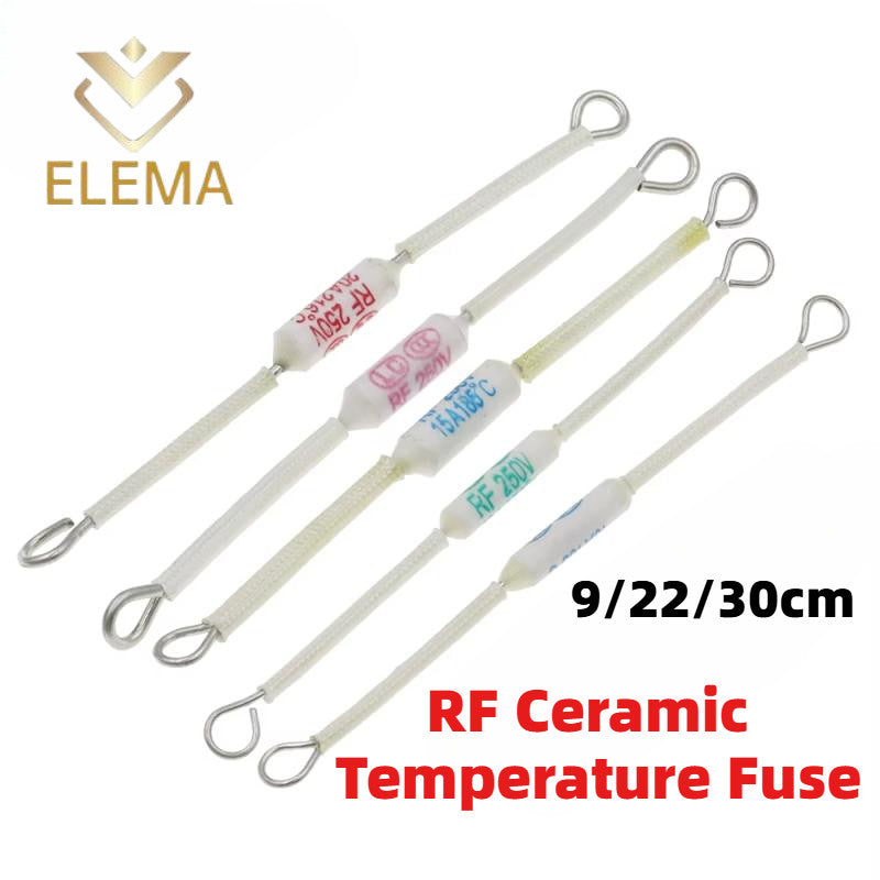 RF Rice Cooker Ceramic Temperature Fuse 10A/15A/20A 250V Ceramic Temperature Fuse For Electric Rice Cooker Safeguard Resistance 165/185/216/230/240Degrees