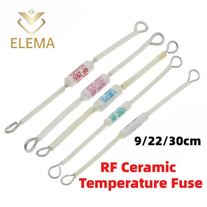 RF Rice Cooker Ceramic Temperature Fuse 10A/15A/20A 250V Ceramic Temperature Fuse For Electric Rice Cooker Safeguard Resistance 165/185/216/230/240Degrees