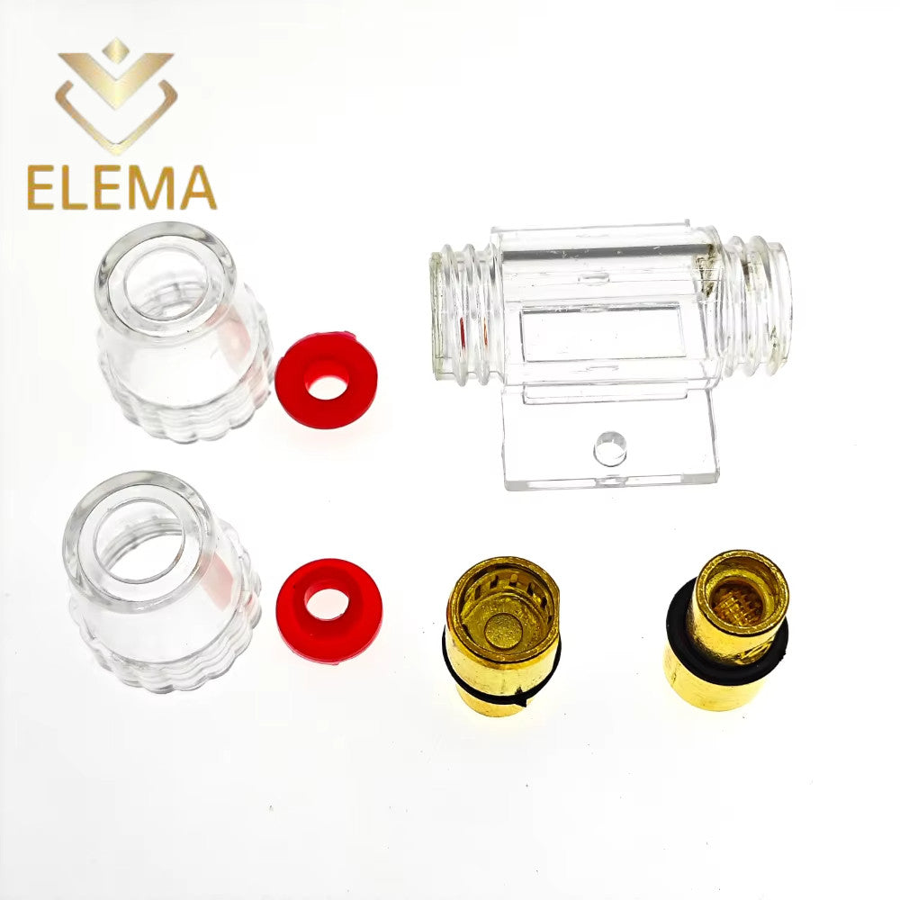 Auto Car Fuse Holder Block 10A/20A/30A/60A/80A/100A 10*38mm AGU Fuse Holder Audio In Line AMP Amplifier Gold Plated Fuse Holder