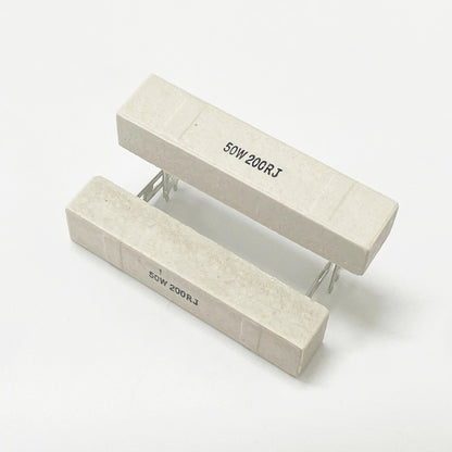 50W Cement Resistor High Power Ceramic cement Resistor 0.1/0.5/1/2/3/5/10/20/30/50/100/200/500 Ohm
