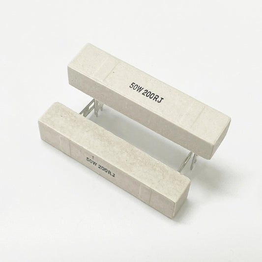 50W Cement Resistor High Power Ceramic cement Resistor 0.1/0.5/1/2/3/5/10/20/30/50/100/200/500 Ohm