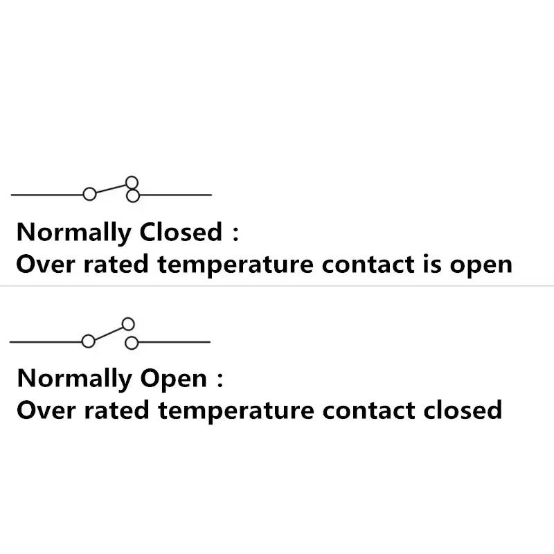 10/5Pcs KSD9700 Temperature Switch 250V5A Thermostat Thermal Switch Protector Fuse Normally Open Normally Closed 5A 250V 45C 55C 75C 80C 85C 90C 95C 100C 155C Degree