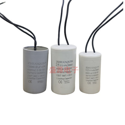 ‌Original Explosion-Proof CBB60 Start Run Capacitor 4UF 6UF 8UF 10UF 12UF 15UF 18UF 20UF 25UF 30UF 35UF 40UF 45UF 50UF 60UF for Water Pumps, Washing Machines, Motors, Hoist Cranes