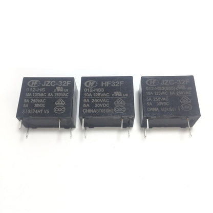 2Pcs Original JZC-32F HF32F-G HF HF32F Relay 4Pin 5Pin 5V 9V 12V 24V 48V