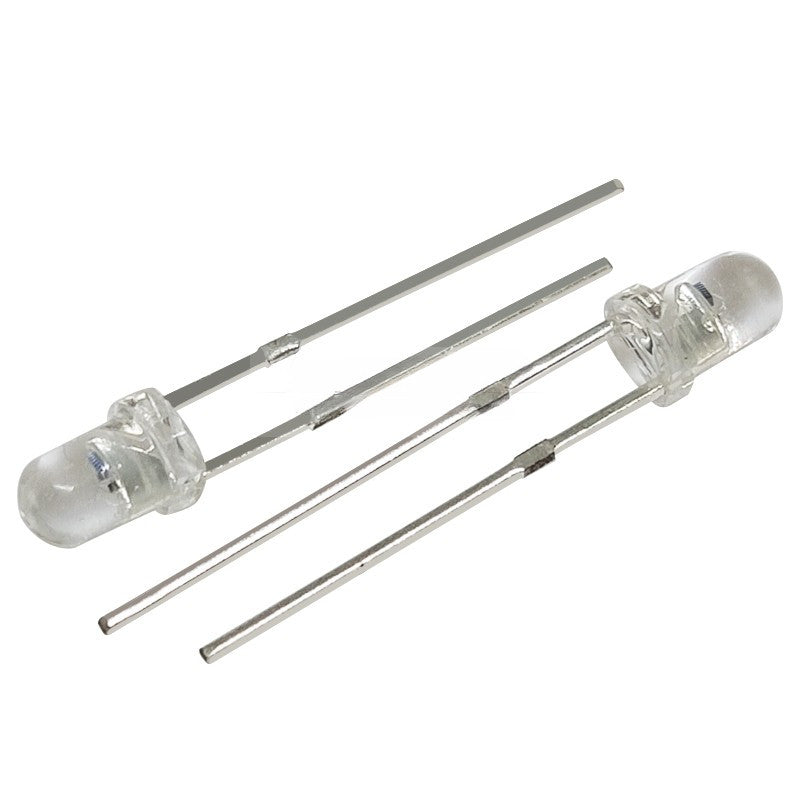 50Pcs F3/F5 3mm/5mm Full-Color RGB LED Red/Blue/Green Tri-Color LED Diode Fast flash/Slow flash High-Brightness Energy-Efficient Diodes