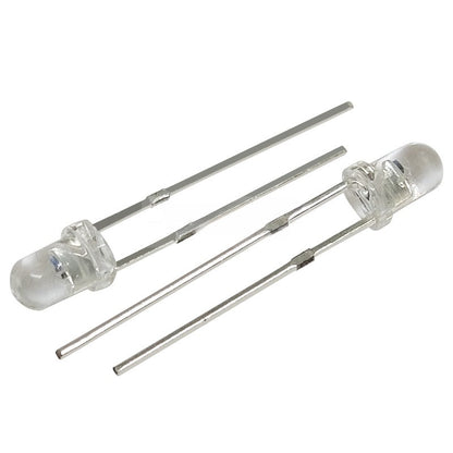 50Pcs F3/F5 3mm/5mm Full-Color RGB LED Red/Blue/Green Tri-Color LED Diode Fast flash/Slow flash High-Brightness Energy-Efficient Diodes