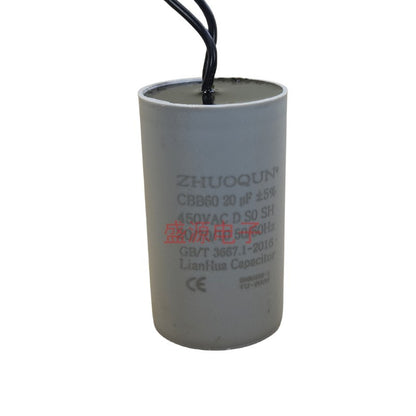 ‌Original Explosion-Proof CBB60 Start Run Capacitor 4UF 6UF 8UF 10UF 12UF 15UF 18UF 20UF 25UF 30UF 35UF 40UF 45UF 50UF 60UF for Water Pumps, Washing Machines, Motors, Hoist Cranes